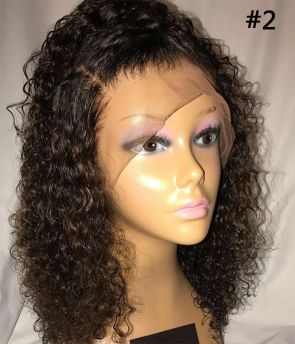 Rilich Hair Virgin Human Hair Tiny Curly Pre-Plucked HD Full Lace Wigs with Baby Hairs TR123