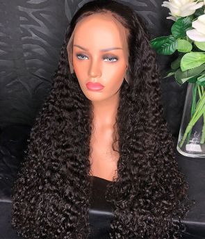 Rilich Hair Super Long Virgin Human Hair Dense Curly Glueless 13×4 HD Lace Front Wigs With Baby Hairs TR172