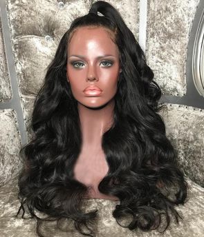 Rilich Hair Pre-Plucked Glueless Virgin Human Hair Transparent Full Lace Wigs With Baby Hairs TR114