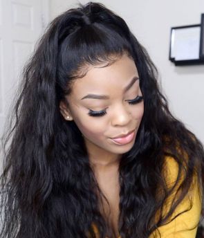 Rilich Hair Brazilian Virgin Hair Pre-Plucked Transparent Full Lace Wigs Natural Wave With Baby Hairs TR126