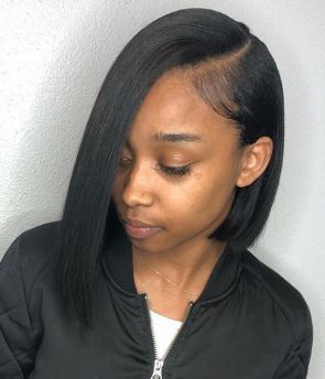 Rilich Hair New Style  Straight Bob Layered Asymmetrical Virgin Human Hair 5×5 HD Lace Front Wigs TR045