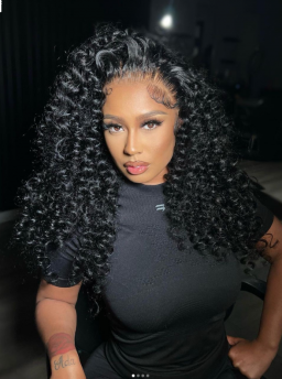 Rilich Hair Pre-Plucked Virgin Human Hair Deep Curly  13×6 HD Lace Front Wigs with Baby Hairs TR033