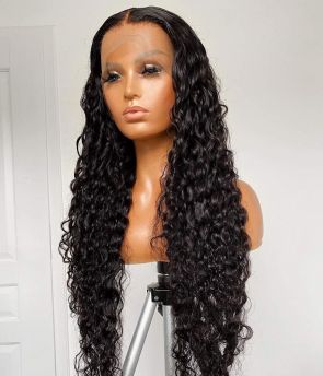 Rilich Hair Virgin Human Hair Pre-Plucked Deep Wave 13×6 HD Lace Front Human Hair Wigs with Baby Hairs TR023