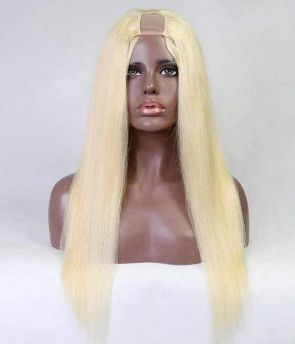 Rilich Hair Brazilian Virgin Hair Body Wave Hair 613 Color U Part Wigs For Women Human Hair Wigs UP08