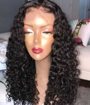 Rilich Hair Virgin Human Hair Loose Curly 13×6 HD Lace Front Wigs for Black Women With Baby Hairs TR119