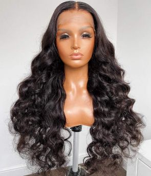 Rilich Hair Virgin Human Hair Loose Body Wave 13×4 HD Lace Front Wigs With Natural Hairline TR015